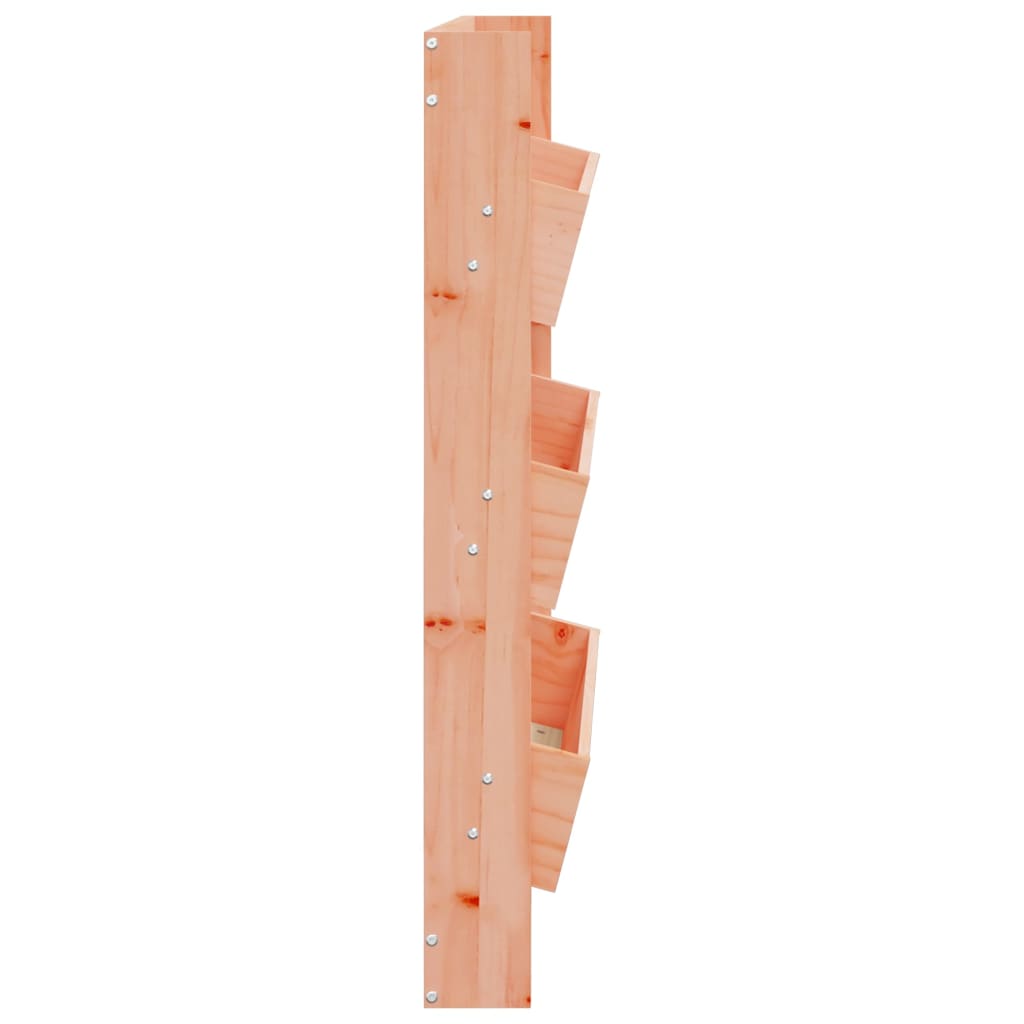 Utomhus Blomkruka Trä för vägg 3 nivåer 60x18,5x110 cm massivt douglasträ