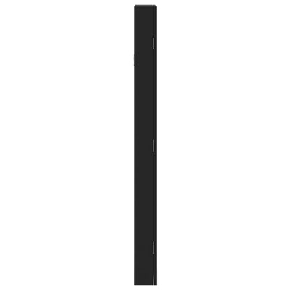 Smyckesskåp Svart väggmonterat 30x8,5x106 cm