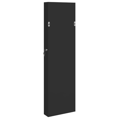 Smyckesskåp Svart väggmonterat 30x8,5x106 cm