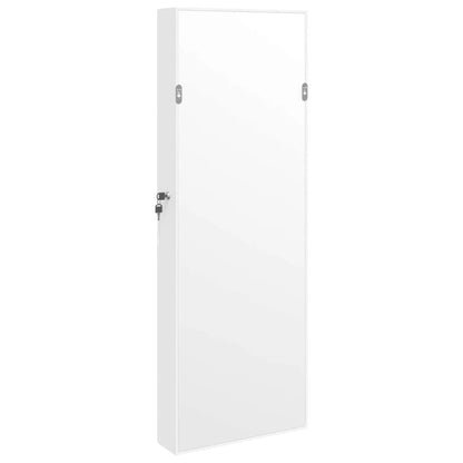 Smyckesskåp Vit väggmonterat 37,5x10x106 cm