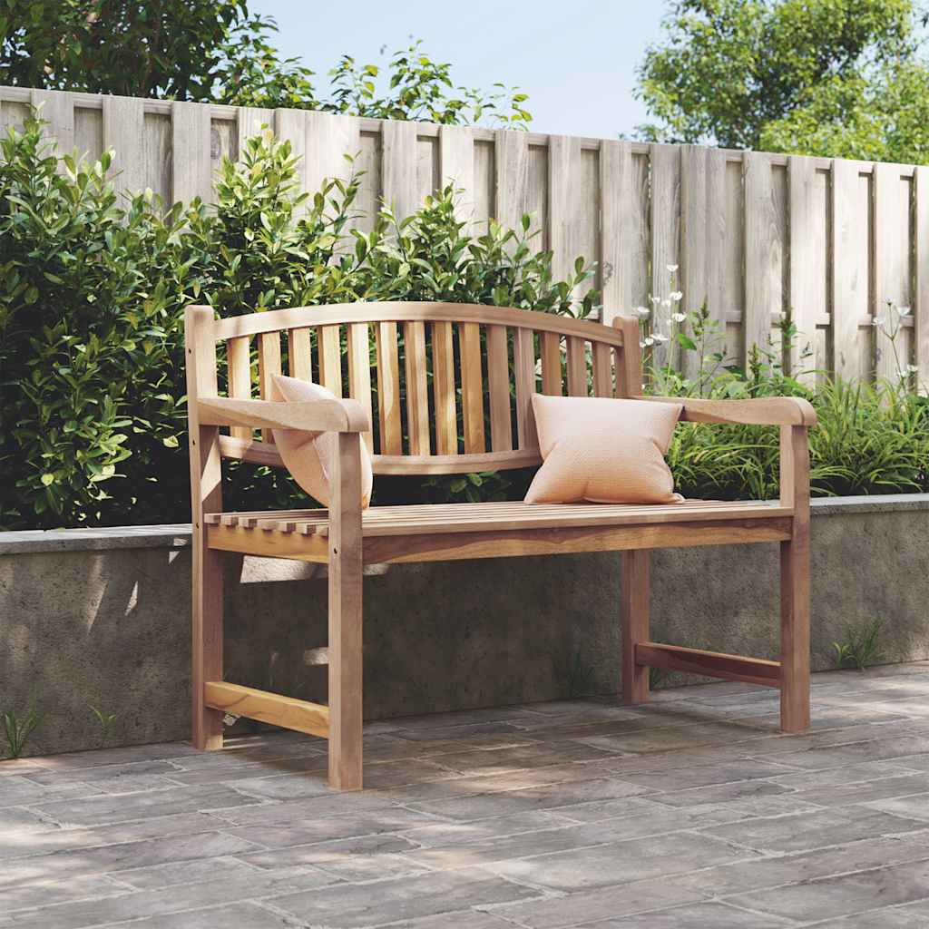 Trädgårdsbänk Trä 114x59x87 cm massiv teak