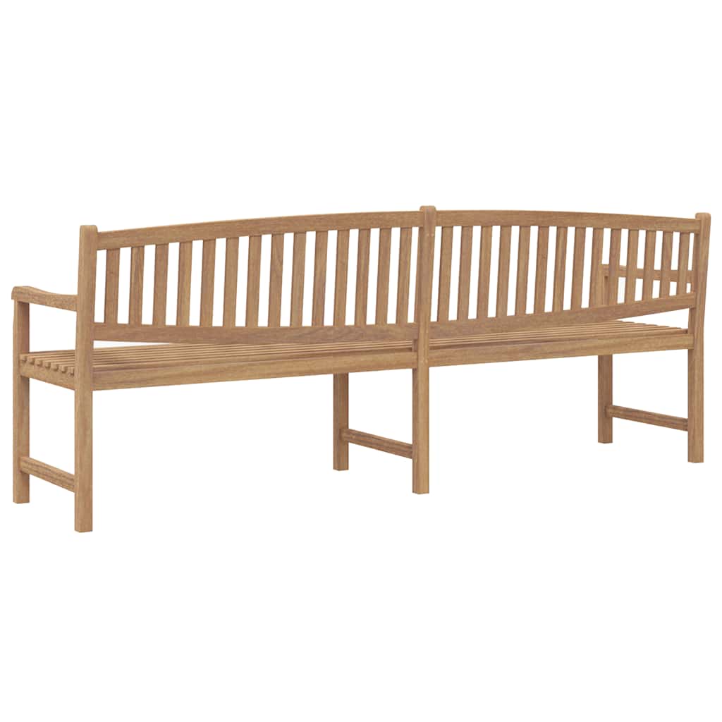 Trädgårdsbänk Trä 228x59,5x90 cm massiv teak
