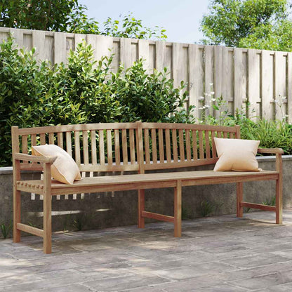 Trädgårdsbänk Trä 228x59,5x90 cm massiv teak