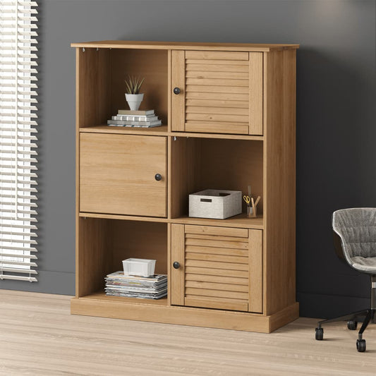 Bokhylla Trä VIGO 90x35x114,5 cm massiv furu