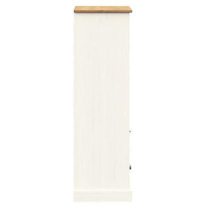 Bokhylla Vit VIGO 60x35x114,5 cm massiv furu