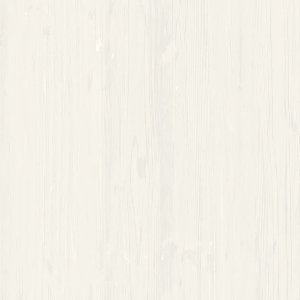 Vitrinskåp med glasdörrar VIGO Vit 85x35x170 cm massiv furu