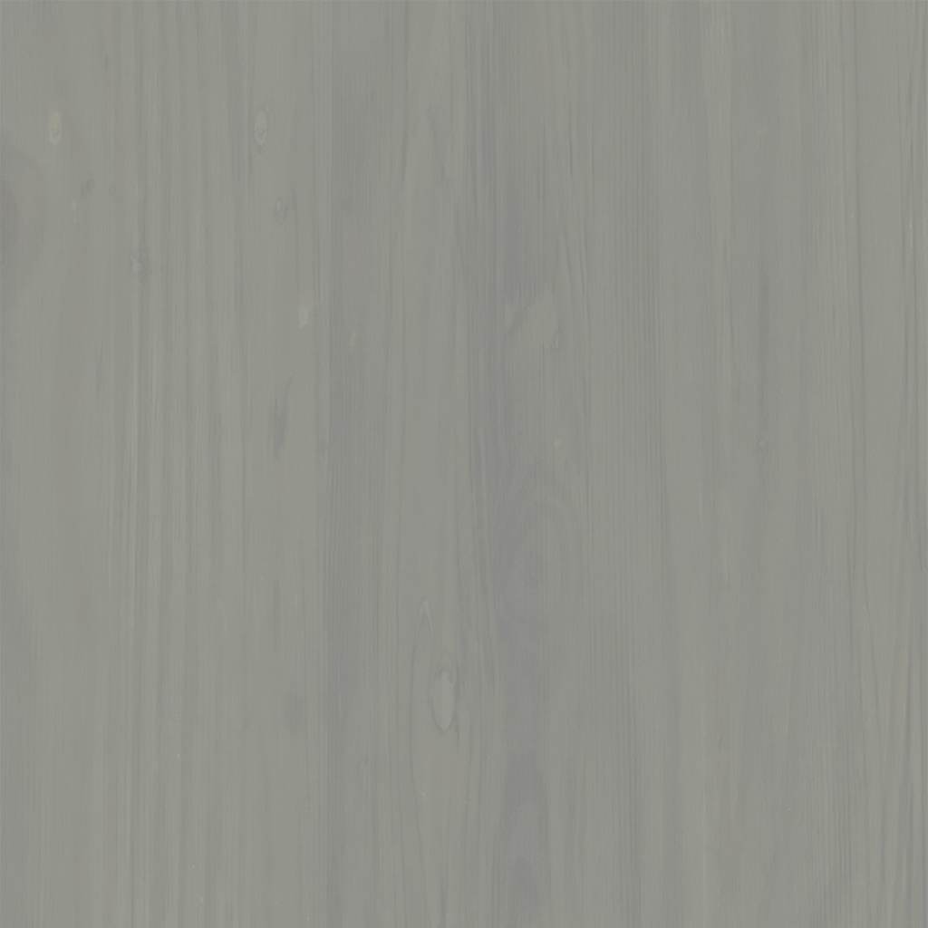 Bokhylla Grå VIGO 85x35x170 cm massiv furu