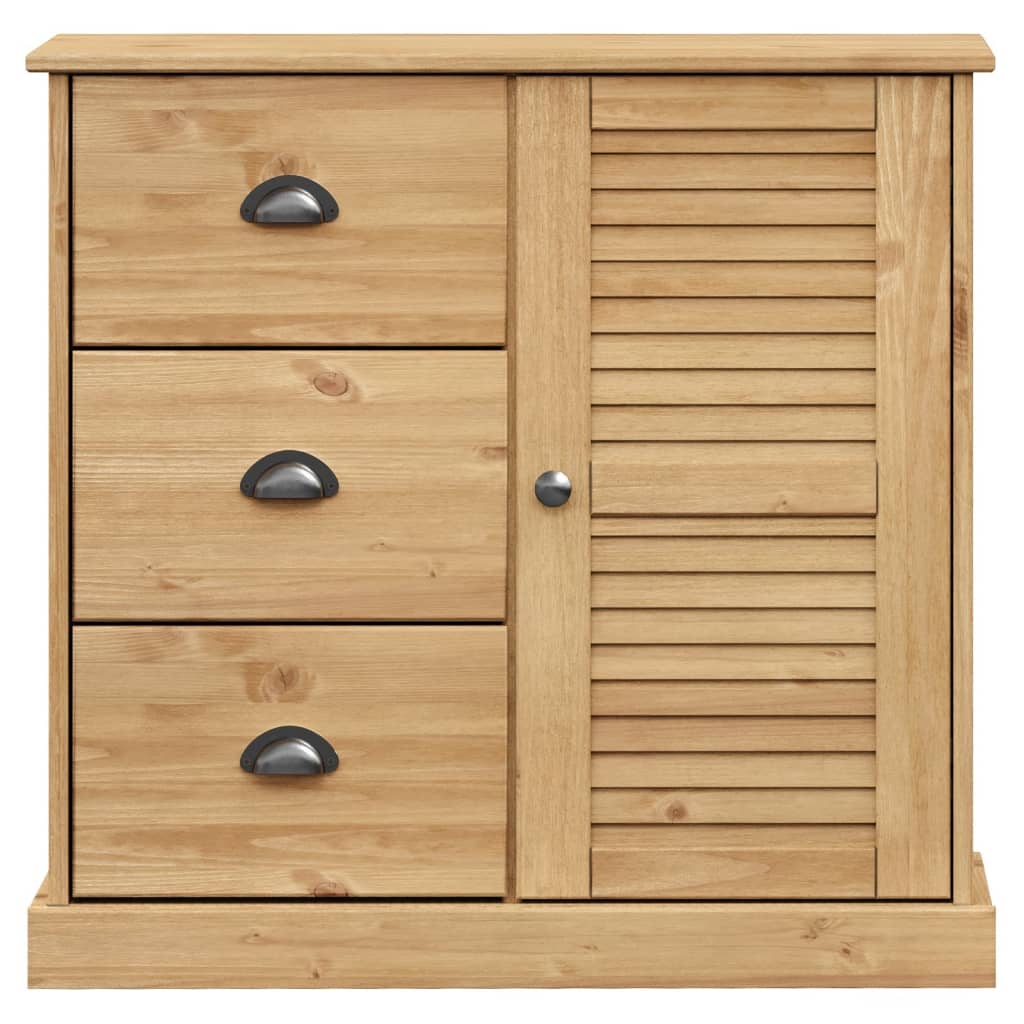 Skänk Trä med lådor VIGO 78x40x75 cm massiv furu