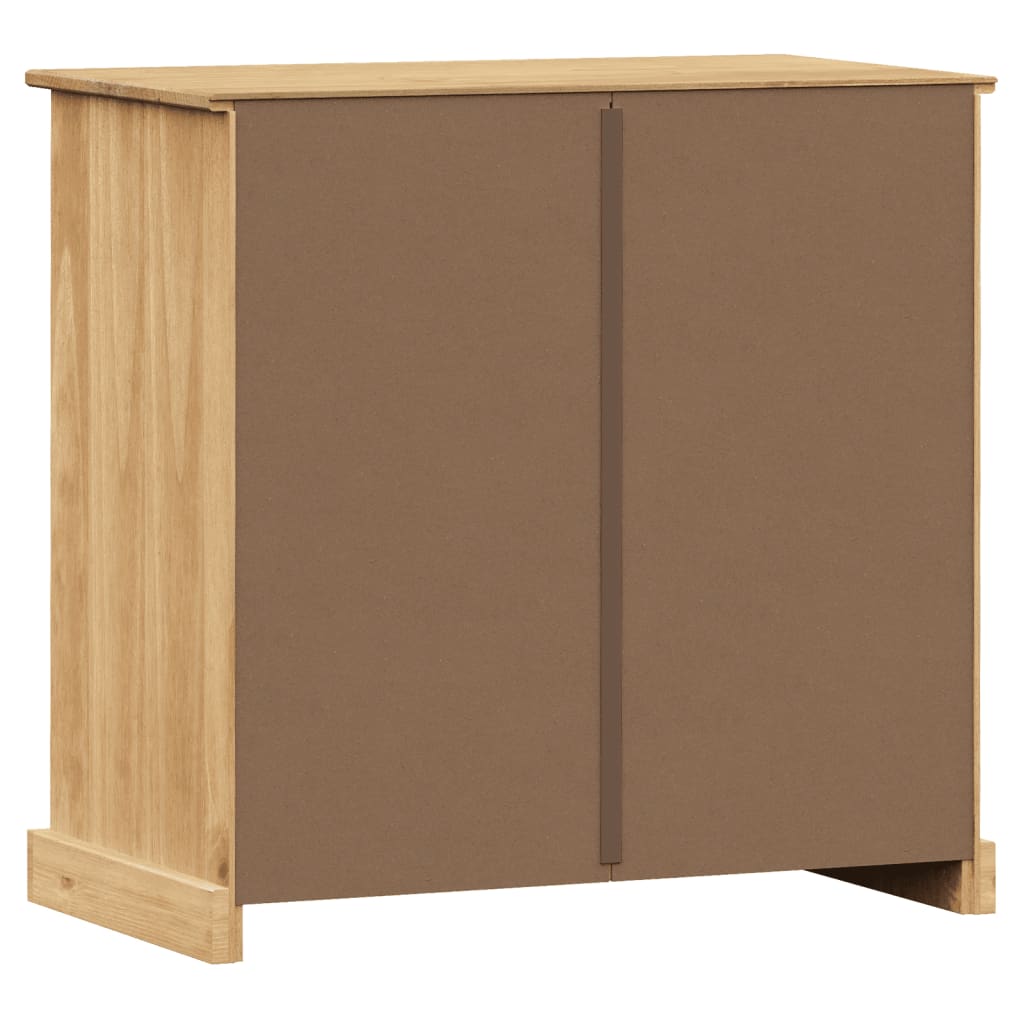 Skänk Trä med lådor VIGO 78x40x75 cm massiv furu