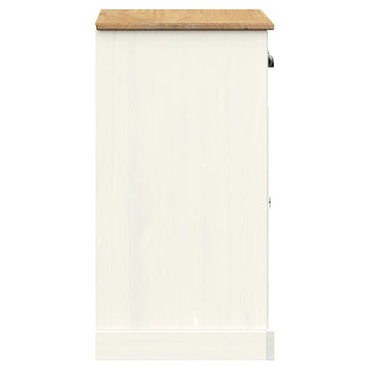 Skänk Vit med lådor VIGO 78x40x75 cm massiv furu