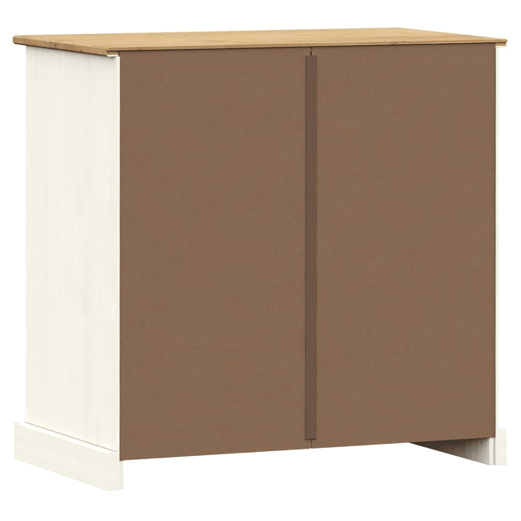 Skänk Vit med lådor VIGO 78x40x75 cm massiv furu