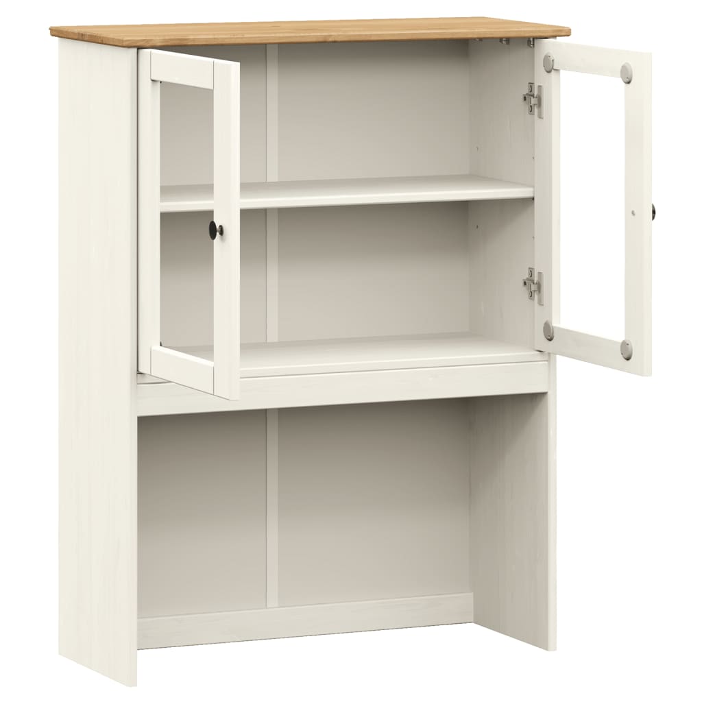 Byrå Vit Överdel VIGO 78x30x100 cm massiv furu