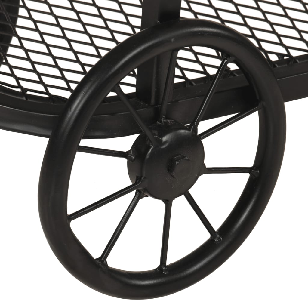 Avlastningsbord Konsollbord Trä 112x36x76 cm massivt mangoträ och järn