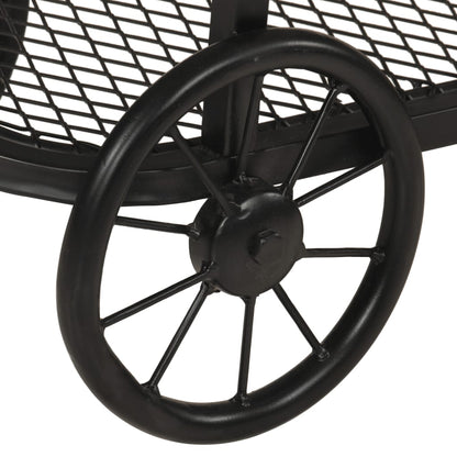 Avlastningsbord Konsollbord Trä 112x36x76 cm massivt mangoträ och järn