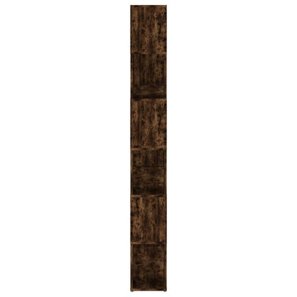 Bokhylla Rökfärgad Ek 100x24x188 cm