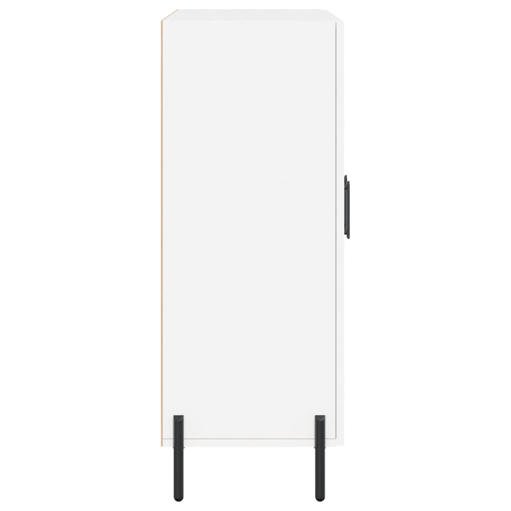Skåp vit 69,5x34x90 cm konstruerat trä