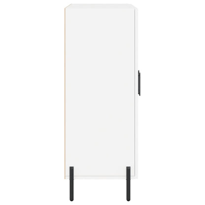 Skåp vit 69,5x34x90 cm konstruerat trä