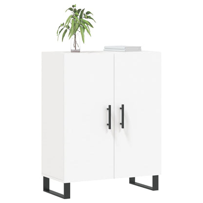 Skåp vit 69,5x34x90 cm konstruerat trä