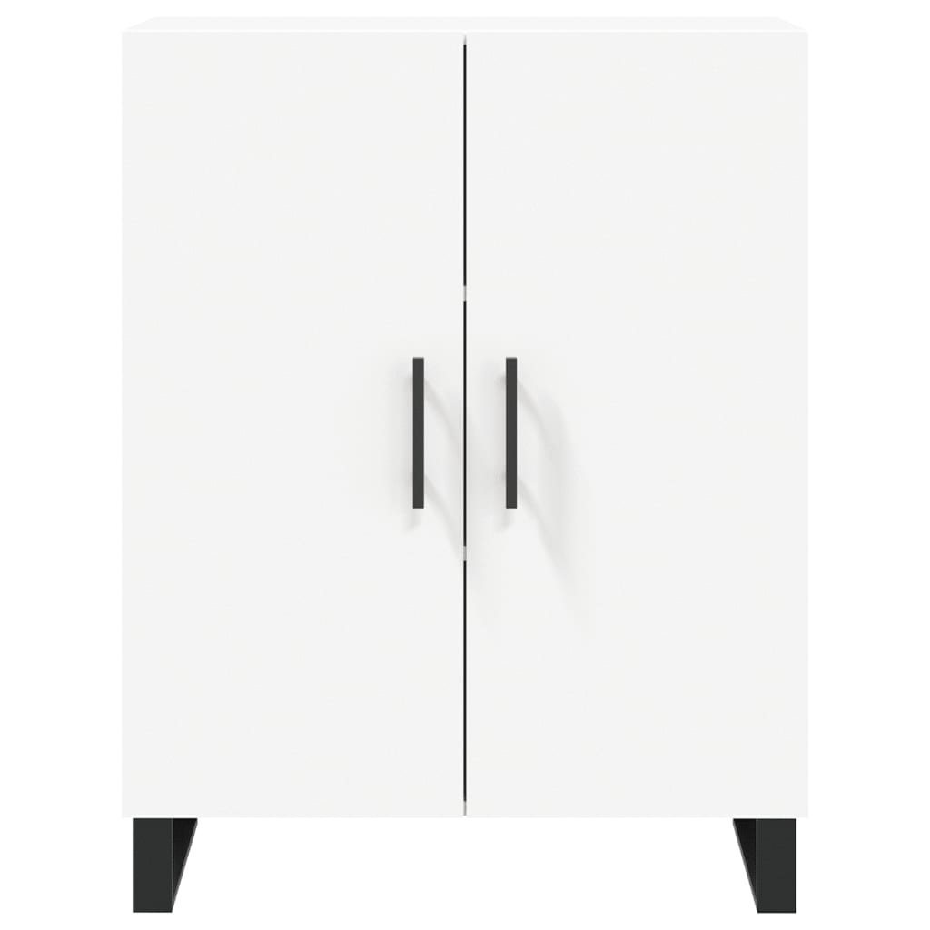 Skåp vit 69,5x34x90 cm konstruerat trä