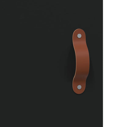 Skåp svart 69,5x34x90 cm konstruerat trä