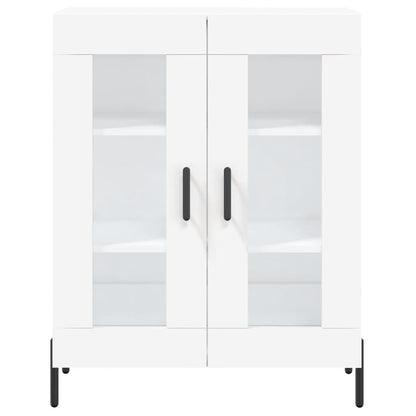 Skåp vit 69,5x34x90 cm konstruerat trä