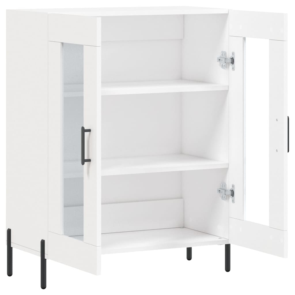 Skåp vit 69,5x34x90 cm konstruerat trä