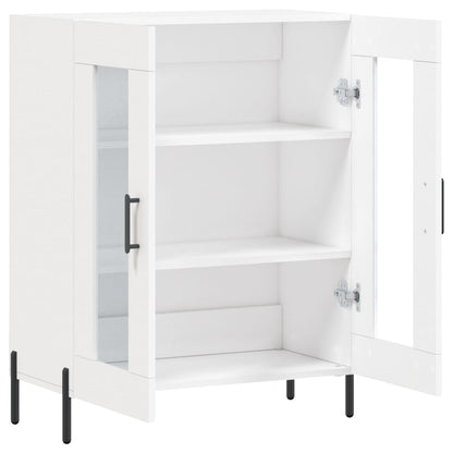 Skåp vit 69,5x34x90 cm konstruerat trä