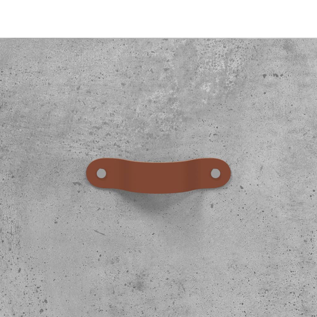 Byrå betonggrå 69,5x34x90 cm konstruerat trä