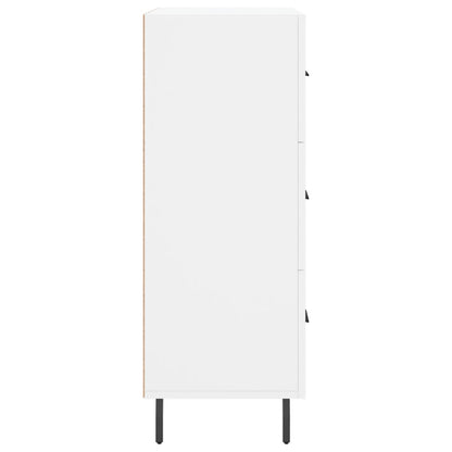 Skåp vit 69,5x34x90 cm konstruerat trä