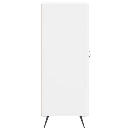 Skåp vit 69,5x34x90 cm konstruerat trä