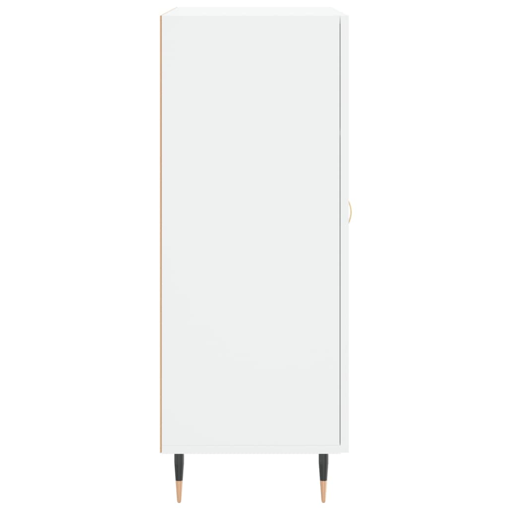 Skåp vit 69,5x34x90 cm konstruerat trä