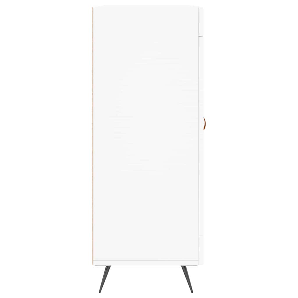 Skåp vit 69,5x34x90 cm konstruerat trä