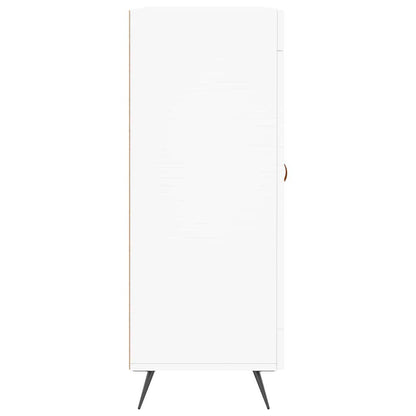 Skåp vit 69,5x34x90 cm konstruerat trä