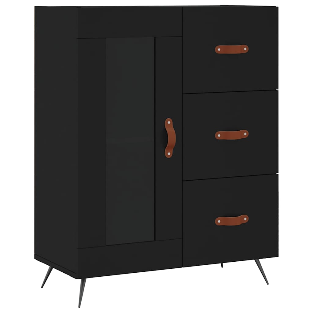 Skänk Svart 69,5x34x90 cm
