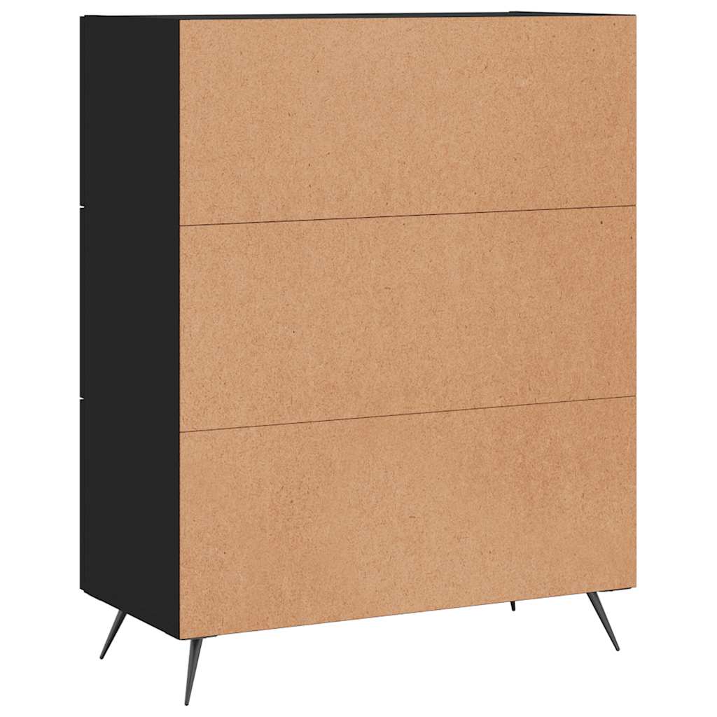 Skänk Svart 69,5x34x90 cm