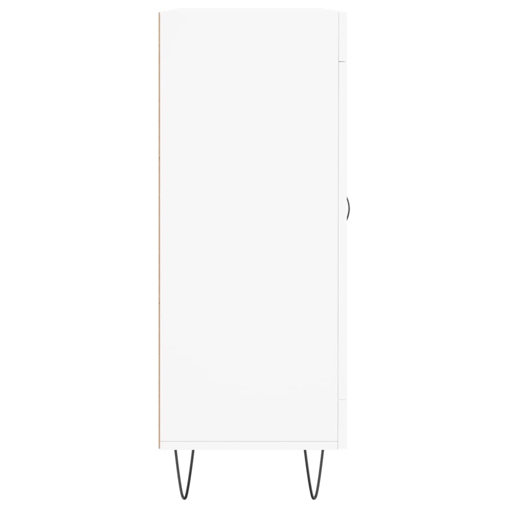 Skåp vit 69,5x34x90 cm konstruerat trä