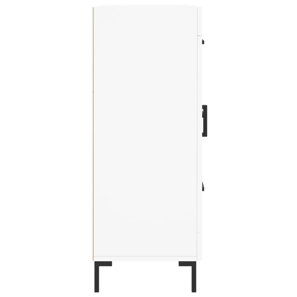 Skåp vit 69,5x34x90 cm konstruerat trä