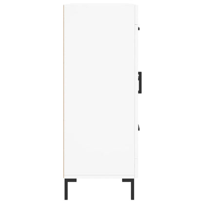 Skåp vit 69,5x34x90 cm konstruerat trä