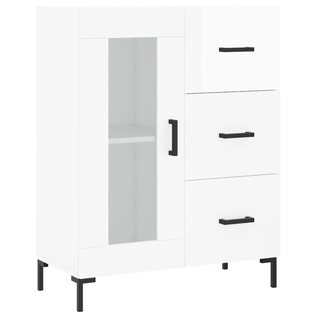 Skänk Högglans Vit 69,5x34x90 cm