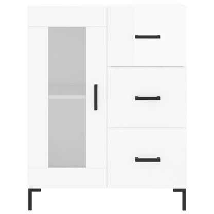 Skänk Högglans Vit 69,5x34x90 cm