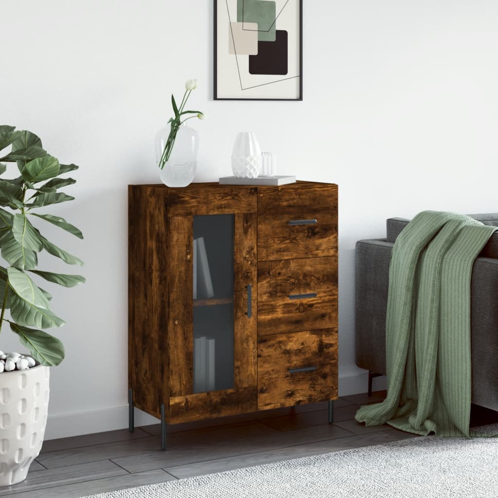 Skänk Rökfärgad Ek 69,5x34x90 cm