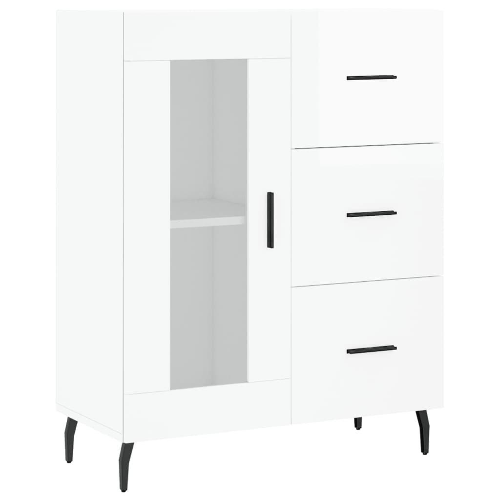 Skänk Högglans Vit 69,5x34x90 cm