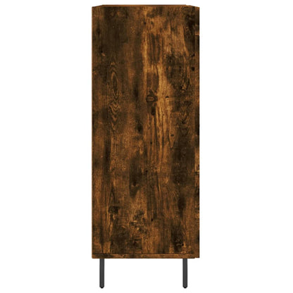 Skänk rökfärgad ek 69,5x34x90 cm konstruerat trä