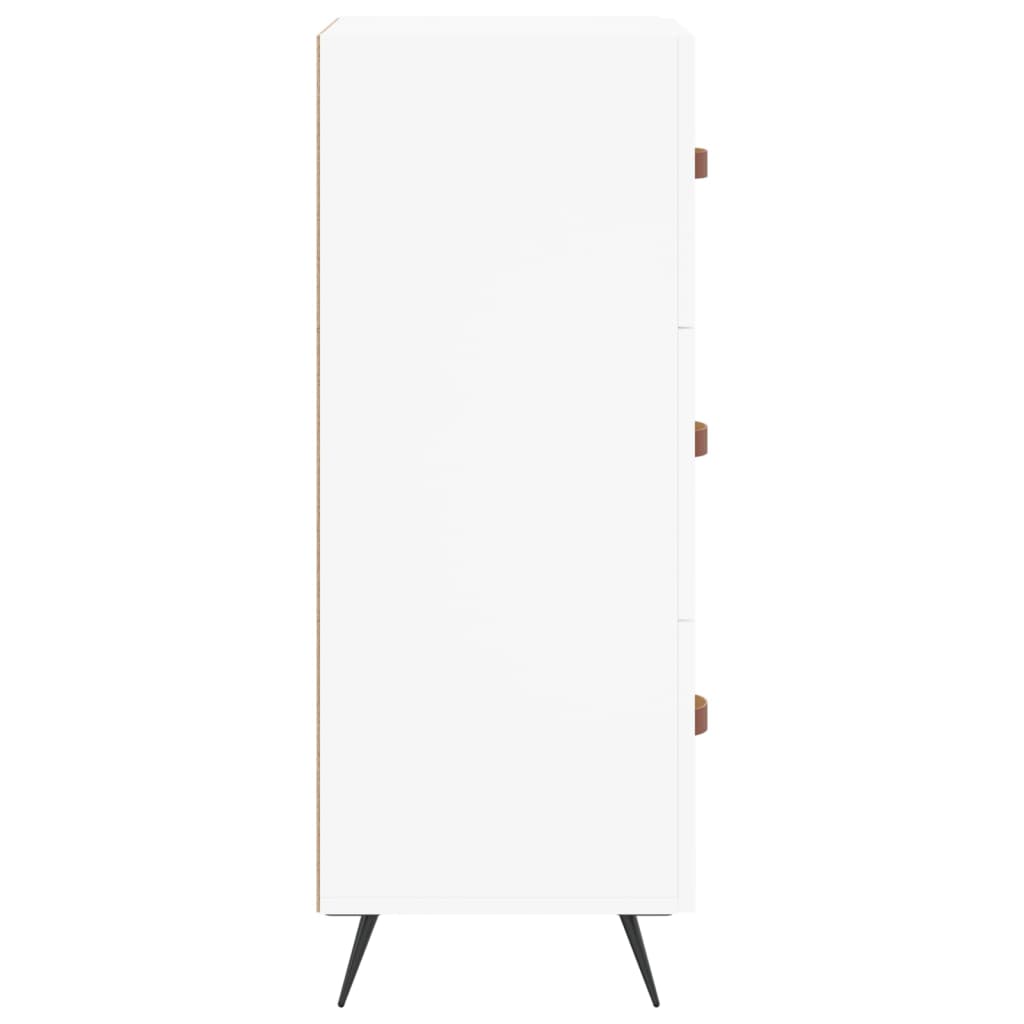 Skänk vit 34,5x34x90 cm konstruerat trä