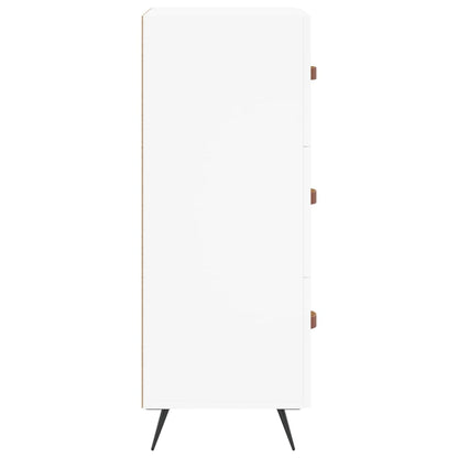 Skänk vit 34,5x34x90 cm konstruerat trä