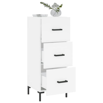 Skänk vit 34,5x34x90 cm konstruerat trä