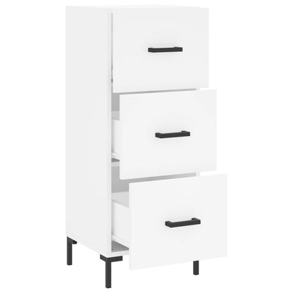 Skänk vit 34,5x34x90 cm konstruerat trä