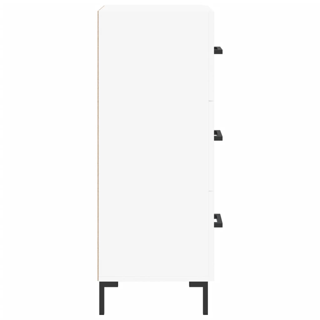 Skänk vit 34,5x34x90 cm konstruerat trä
