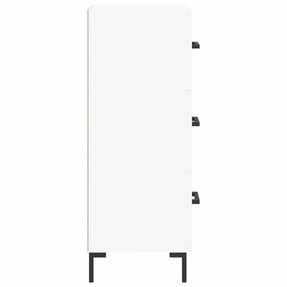 Skänk vit 34,5x34x90 cm konstruerat trä