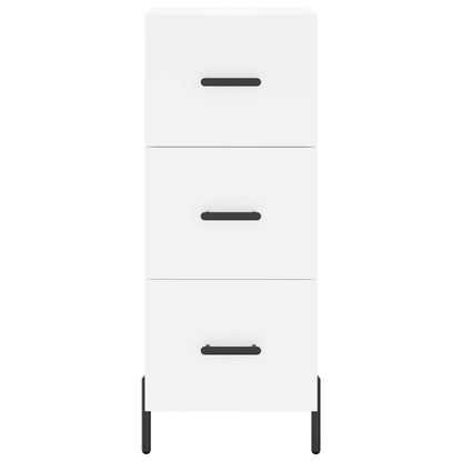 Skänk vit 34,5x34x90 cm konstruerat trä